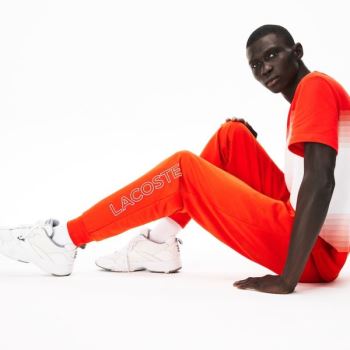 Lacoste Motion French Terry Track Pants Pánské - Kalhoty Červené | CZ-Obdahh